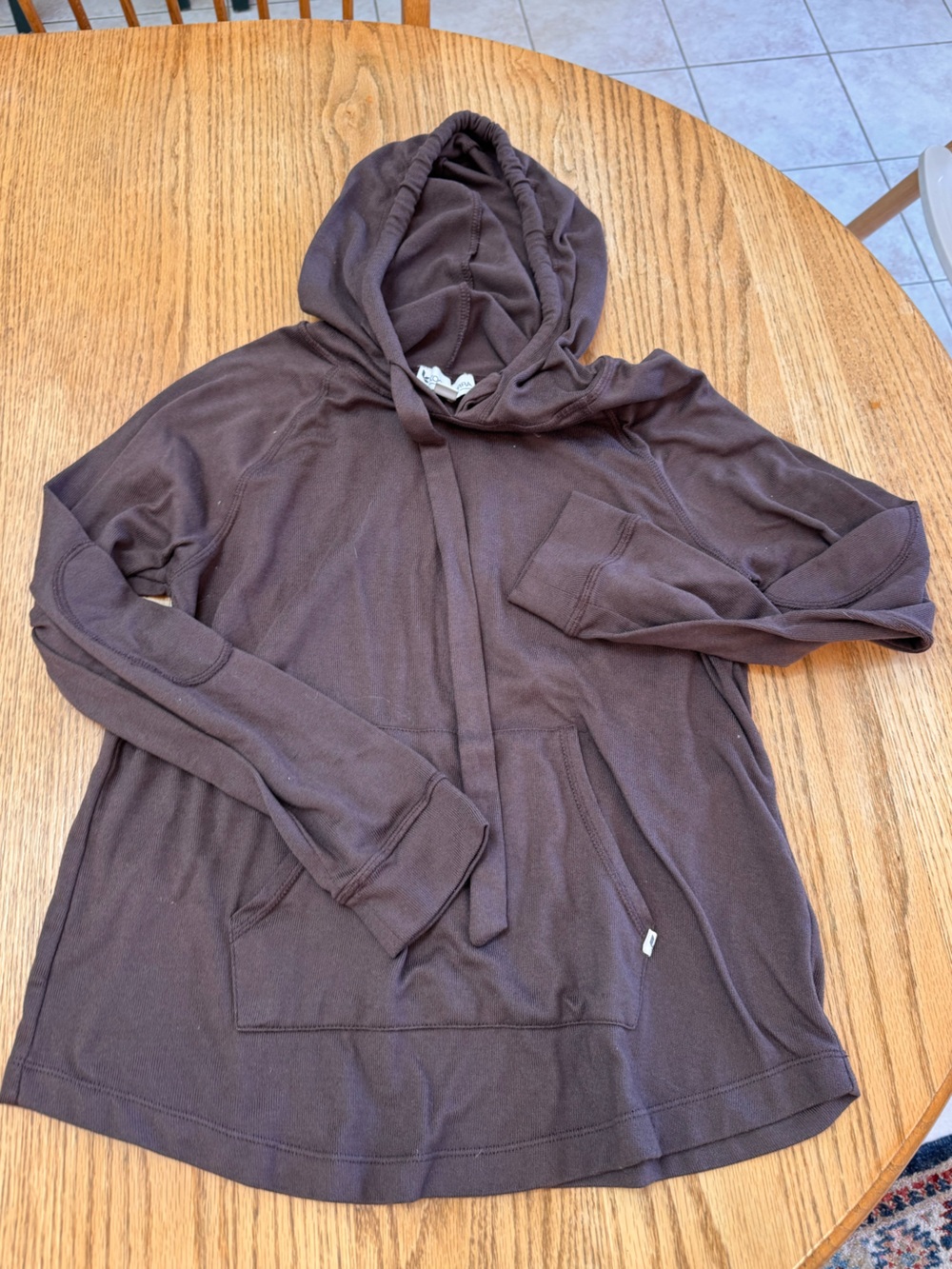 Koolaburra Women’s Dark Brown Full-Zip Hooded Sweater